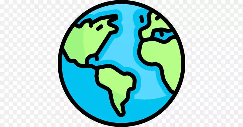 可伸缩图形地球剪贴画移动应用程序计算机图标-地球