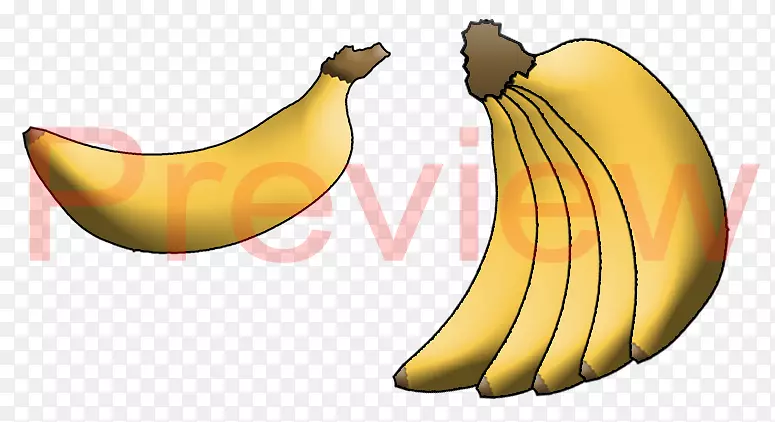 香蕉制品设计剪贴画-香蕉