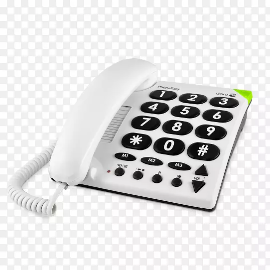 Doro PhoneEasy 311 c电话家庭和商务电话手机-电话固定装置