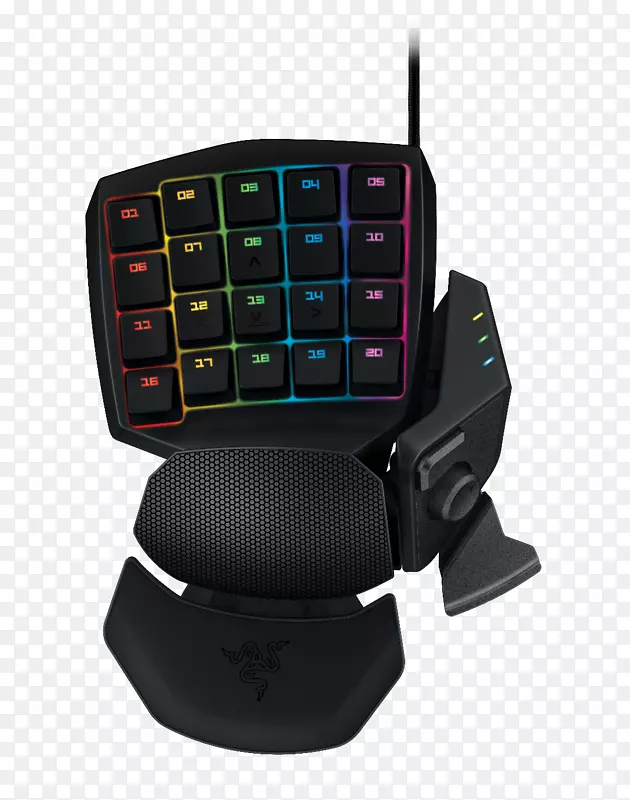 电脑键盘电脑鼠标游戏键盘Razer公司。Razer轨道编织器色度-计算机鼠标