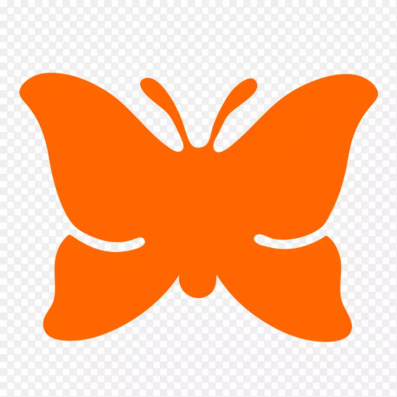 帝王蝴蝶橙色S.A.橙色摩尔多瓦剪贴画-蝴蝶