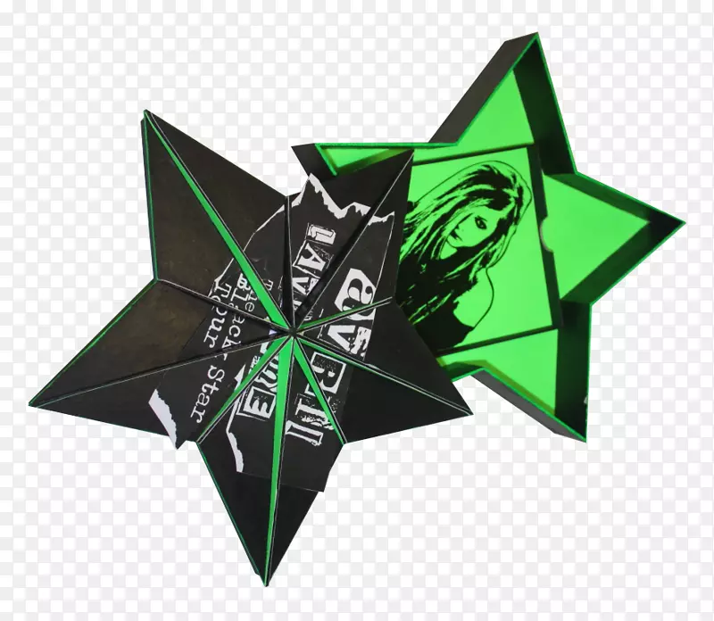 黑色明星旅游产品设计绿色图形设计