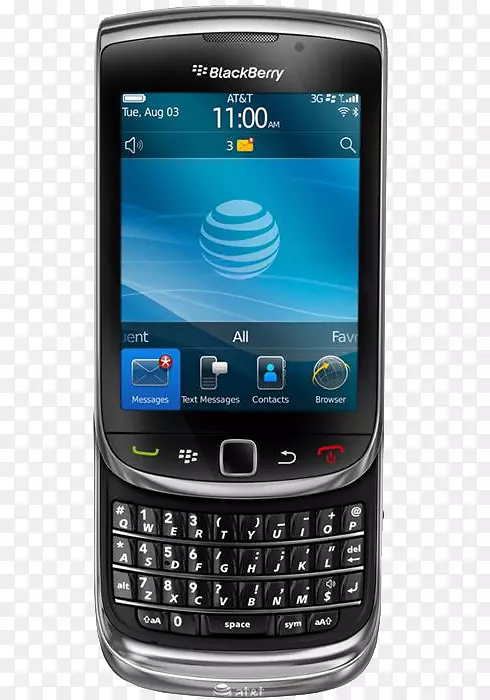 黑莓火炬9810智能手机黑莓火炬9800-红色-解锁-GSM-黑莓