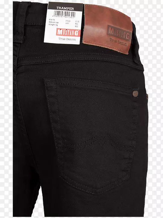 牛仔裤牛仔布产品口袋m黑色m-牛仔裤