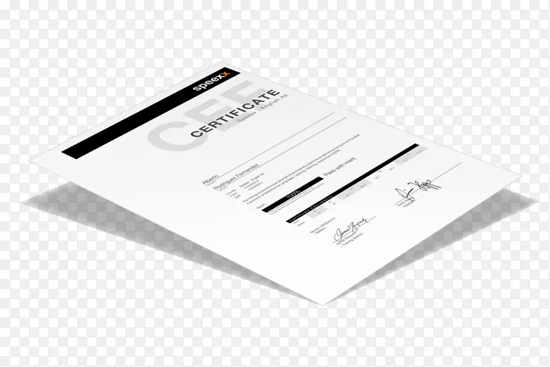 纸牌产品设计字体-英文证书
