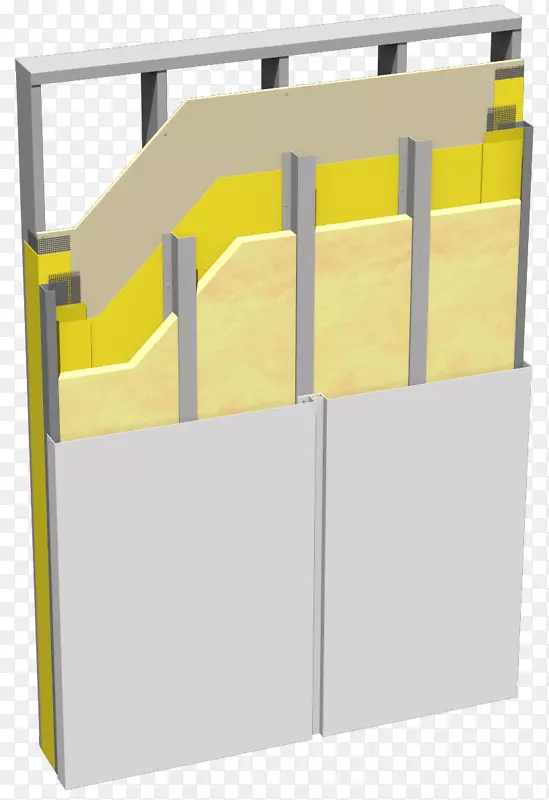框架墙螺柱钢框架预制混凝土外保温涂饰系统金属网框