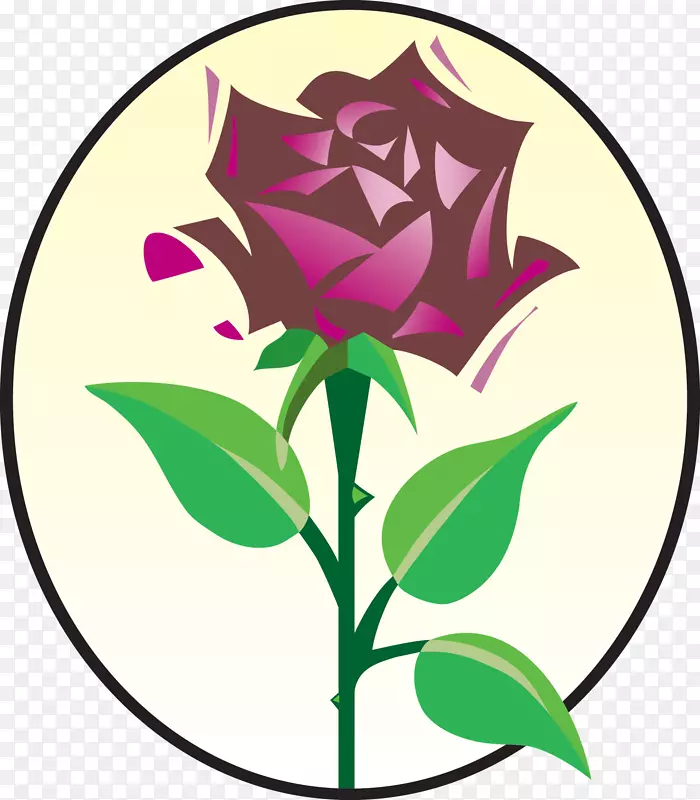 玫瑰家庭剪贴画花卉设计切花