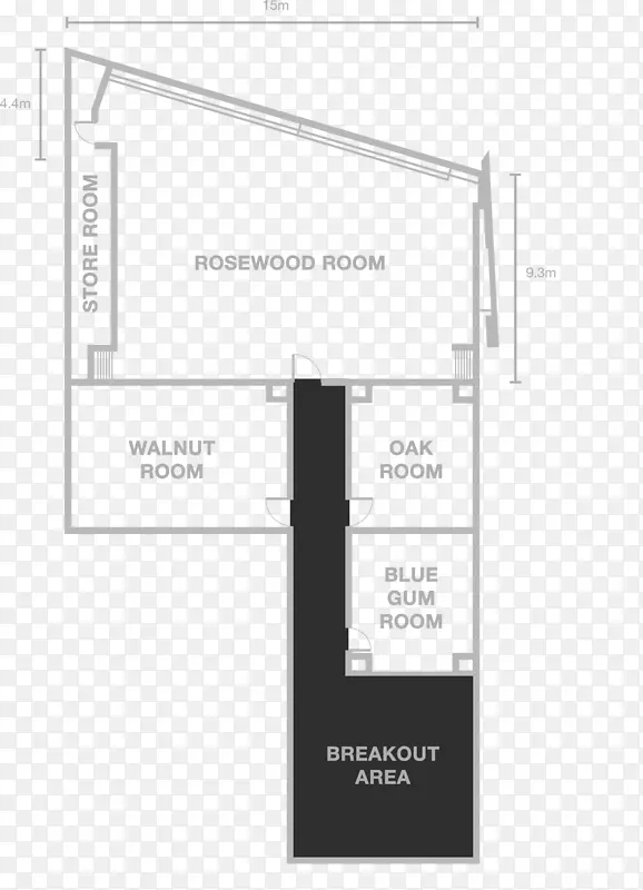 丹德农彭希尔公寓酒店弗林德斯巷住宿-室内平面图