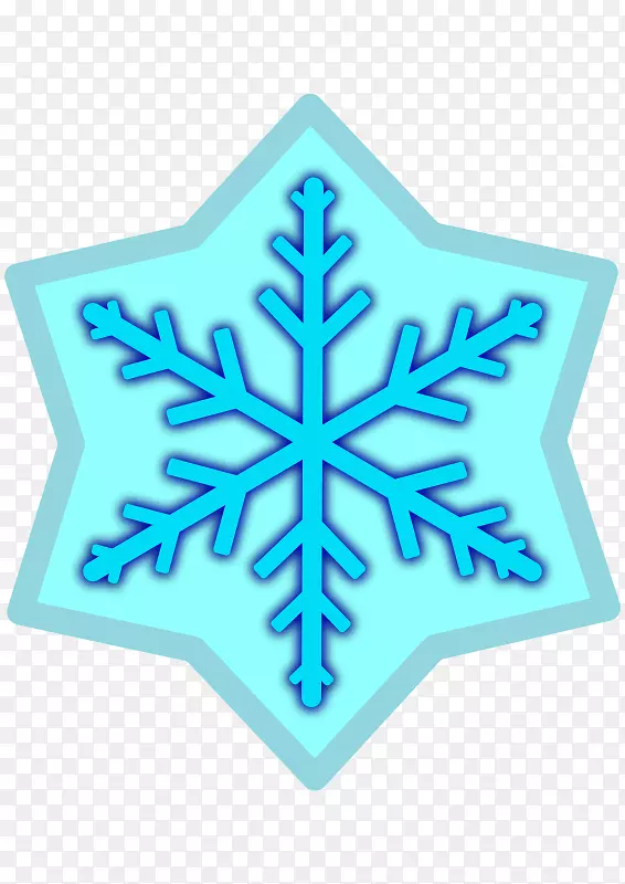 可伸缩图形剪辑艺术雪花插图.雪花