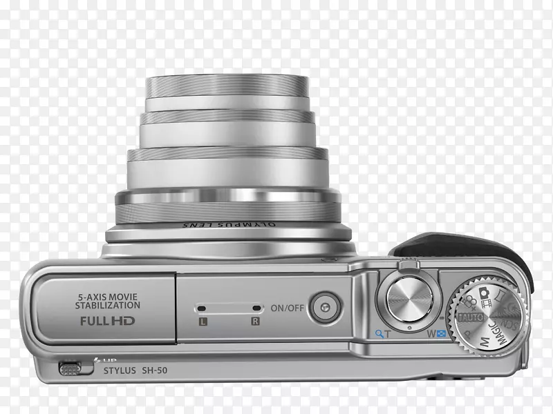带有24倍光学变焦的奥林巴斯笔sh-50 ihs数码相机，以及奥林巴斯笔sh-60奥林巴斯笔sh-50银数码相机[djo]点拍相机镜头。