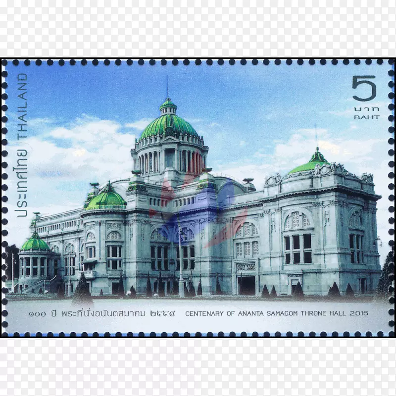 泰国阿南塔萨马霍姆王座礼堂邮票和邮政历史