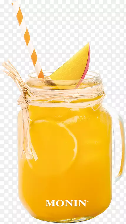 橙汁饮料哈维·瓦尔班格·梅森酒瓶风味-一家水果店
