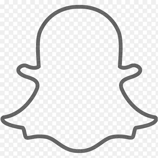 社交媒体Snapchat电脑图标Snapchat公司。剪贴画.灰色墙