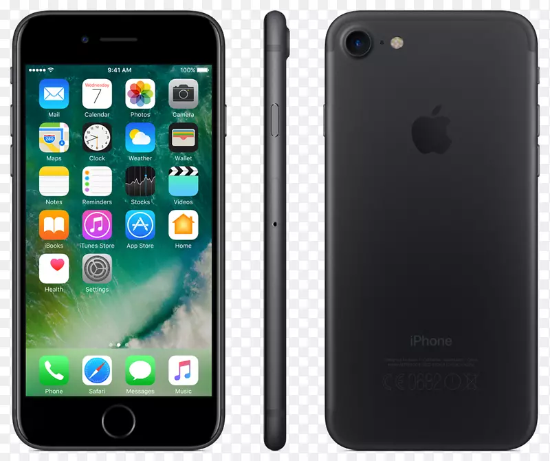 苹果iPhone 7加128 GB iOS苹果iPhone 7(128 GB，喷气式黑色)-纯黑色