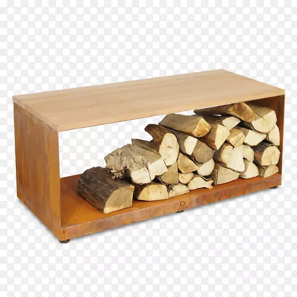 耐候钢烧烤木户外厨房.木制长凳
