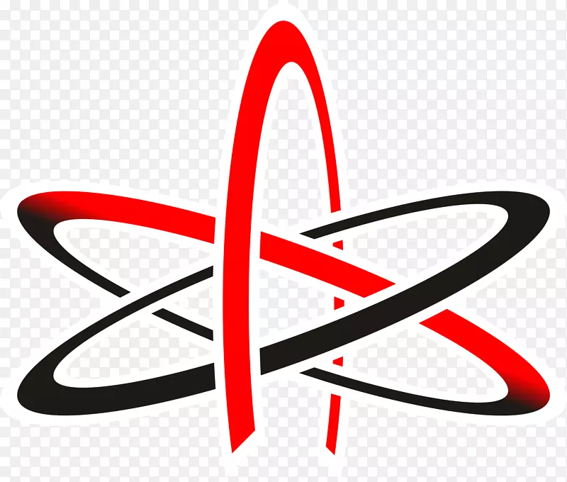 剪贴画图形原子漩涡徽标-原子艺术