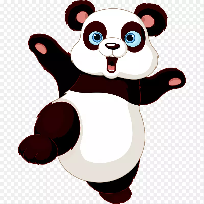 大熊猫图形，剪贴画，插图，免版税-熊猫
