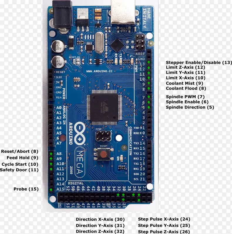Arduino mega 2560布线SparkFun电子喷出时间轴