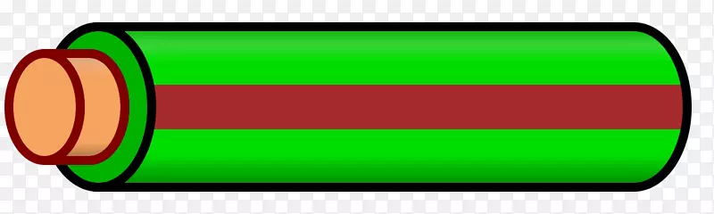 电线电缆绿色电缆红棕色条纹