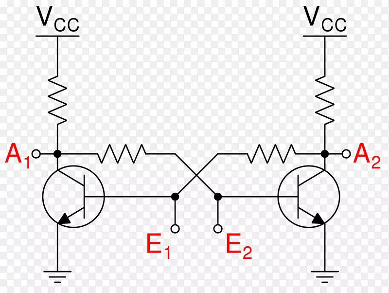 触发器双极结晶体管电子电路电子学触发器字母k