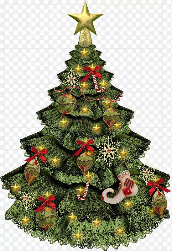 圣诞树，新年树，圣诞装饰品，圣诞云杉-圣诞树