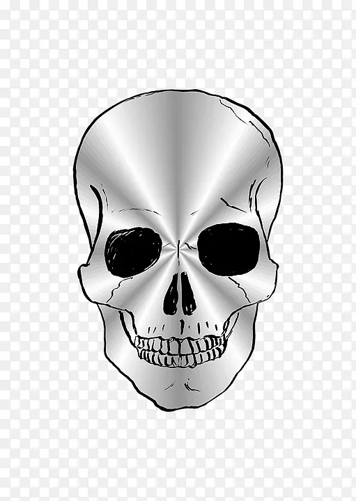 人类颅骨符号图像骨架-颅骨