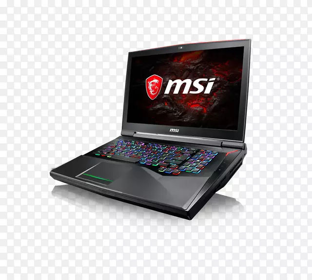 笔记本电脑英特尔核心i9极限性能游戏笔记本电脑，带有机械键盘gt 83vr titan sli macbook支持产品推广。