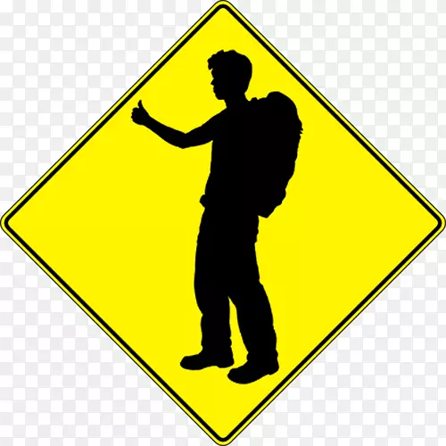 交通标志交叉口警告标志道路-道路