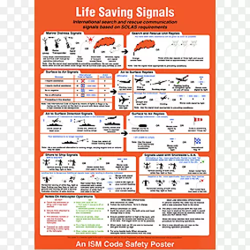 救生信号产品海报在极地水域作业的船舶救生国际规则生命海报