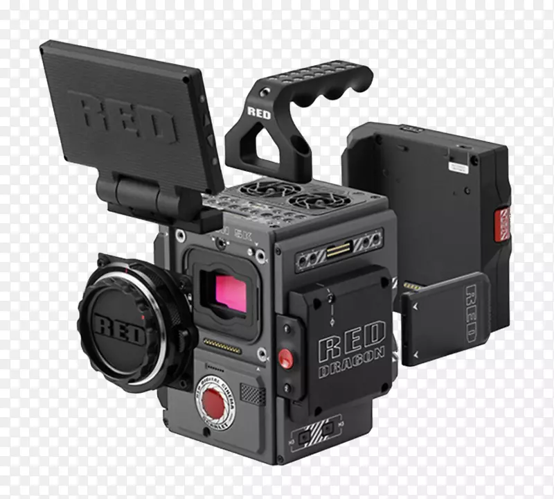 佳能EF镜头安装红色数码电影摄影相机-创意相机
