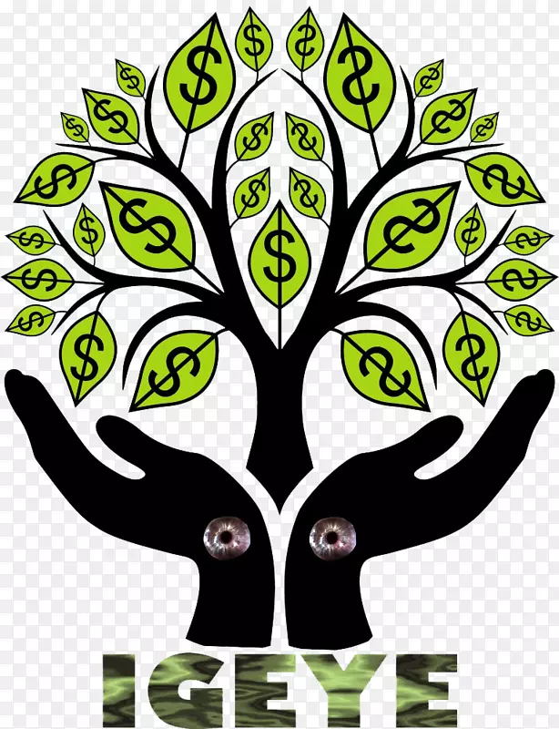 剪贴画货币图形图像树-家族树