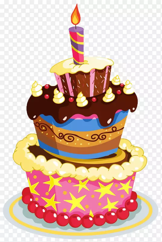 生日蜡烛生日蛋糕剪贴画巧克力蛋糕