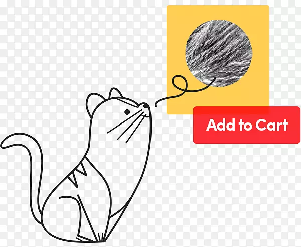 猫行为重定向剪贴纸展示广告-闭上眼睛