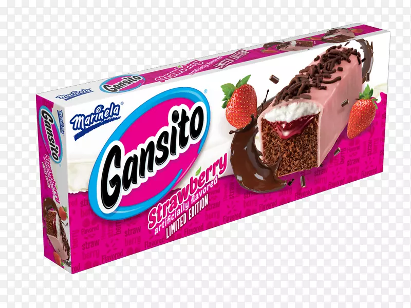 巧克力棒甘斯托甜点心蛋糕新鲜草莓味