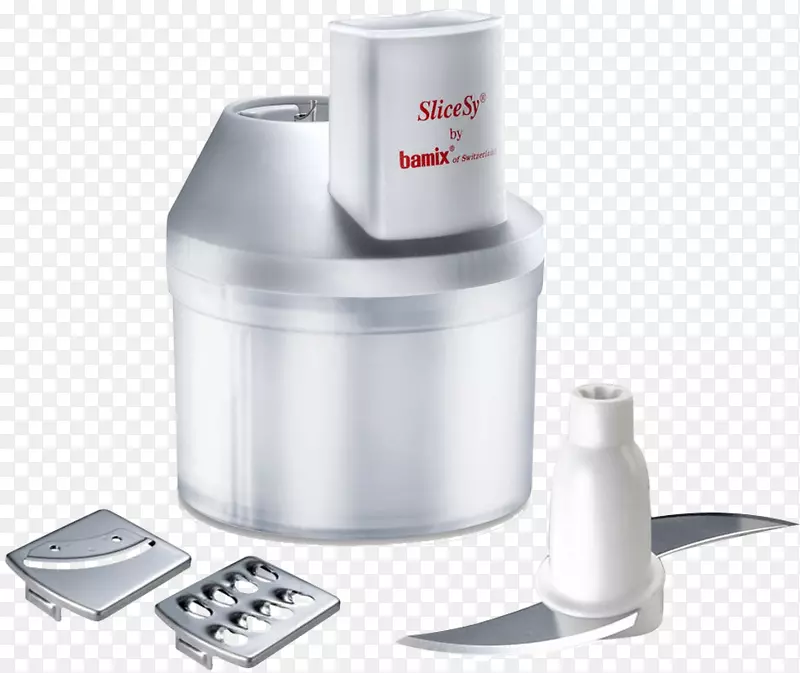 浸入式搅拌机-切片Bamix配件包，白色/黑色493730食品处理器-精细工艺