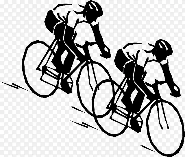 道路自行车剪辑艺术道路自行车赛车-骑自行车