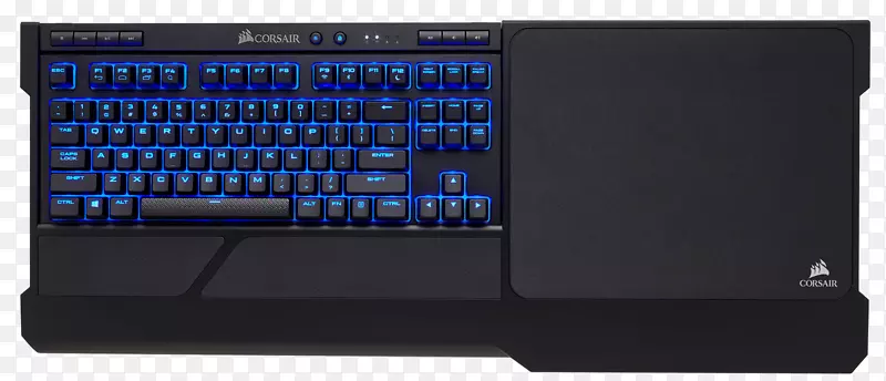 电脑键盘支持托盘，Corsair K63黑色Corsair K63无线机械游戏键盘Corsair K 63无线机械键盘与游戏翻领板组合-ces2018监视器