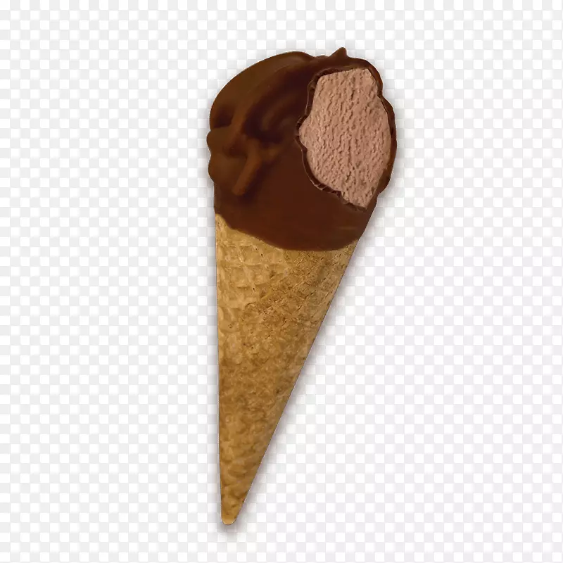 巧克力冰淇淋圆锥形迷你冰淇淋