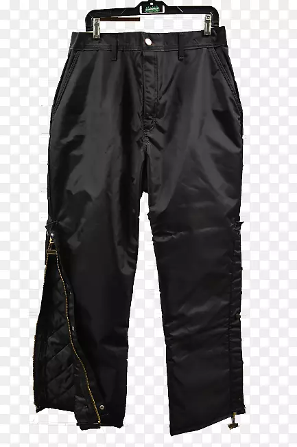 裤子，短裤，拉链，硬膜-黑色单身帽