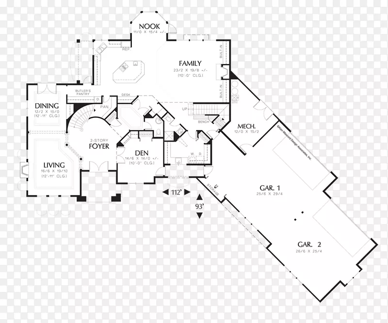 平面图设计巴德威尔住宅建筑设计