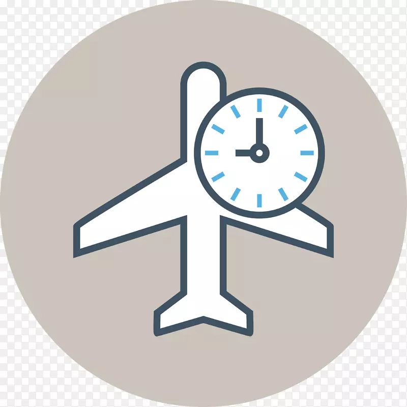 图形计算机图标gif时钟插图航空飞机