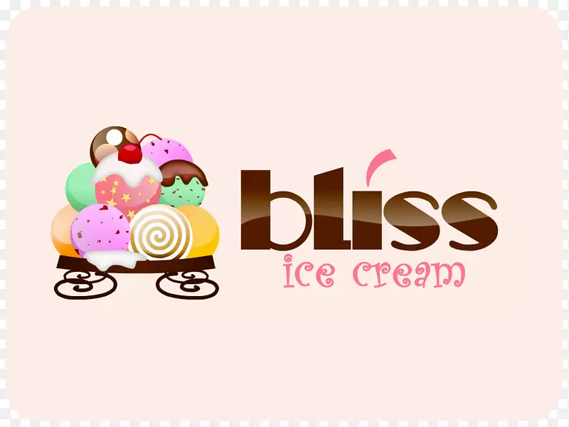 标志冰淇淋贺卡品牌字体-冰淇淋