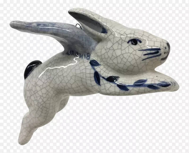 海洋雕像-手绘兔