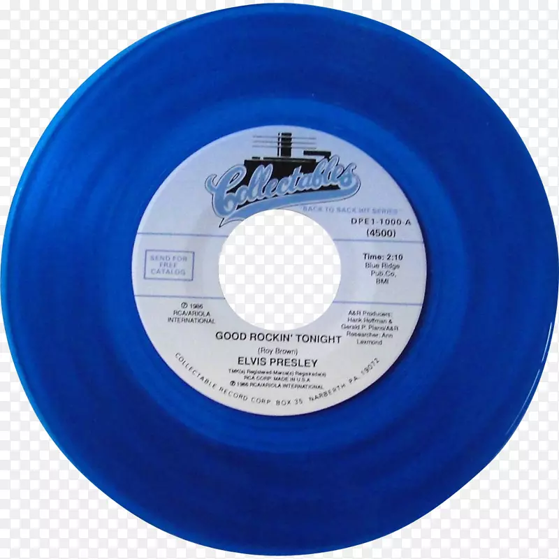留声机唱片好摇滚乐今晚收藏的蓝色我不在乎太阳不发光-彩色标签