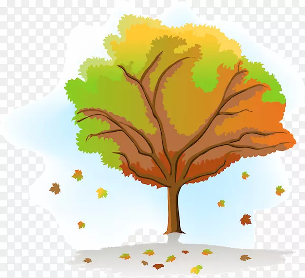 图形季节绘图树剪贴画树