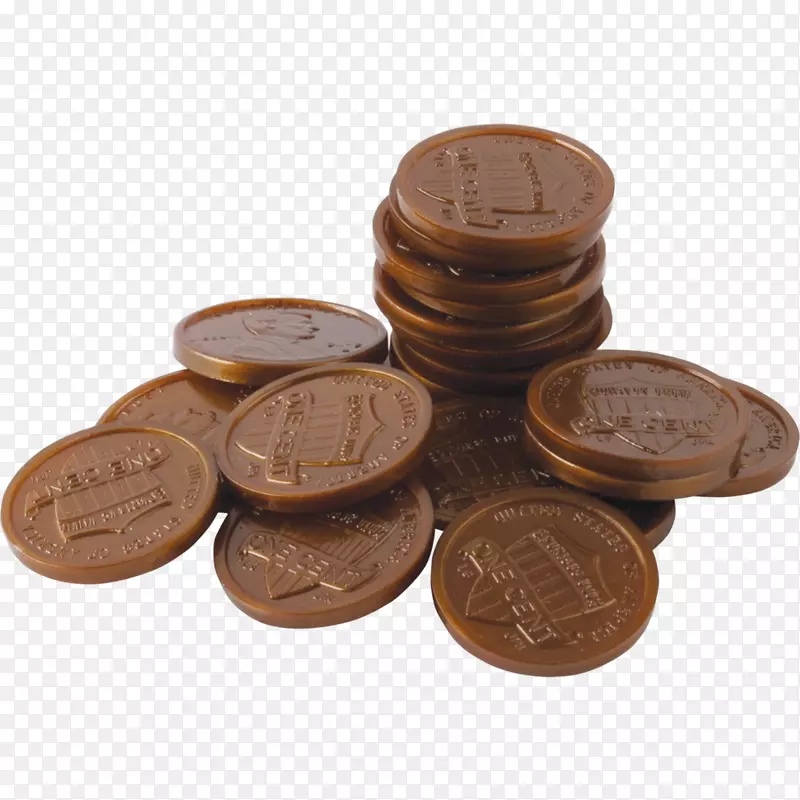 0玩货币巧克力产品-5美分硬币