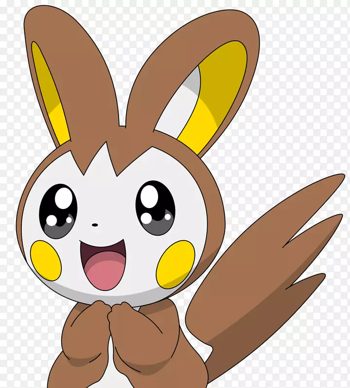 家养兔Pachirisu emolga Pokémon pikachu-pikachu