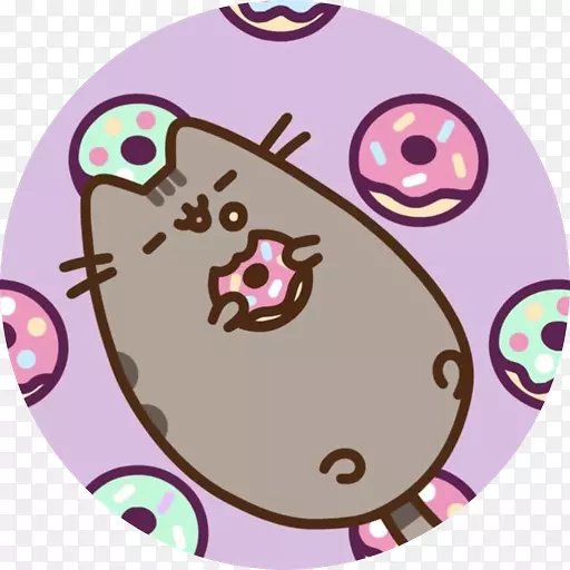 猫Pusheen甜甜圈毛绒玩具袋猫