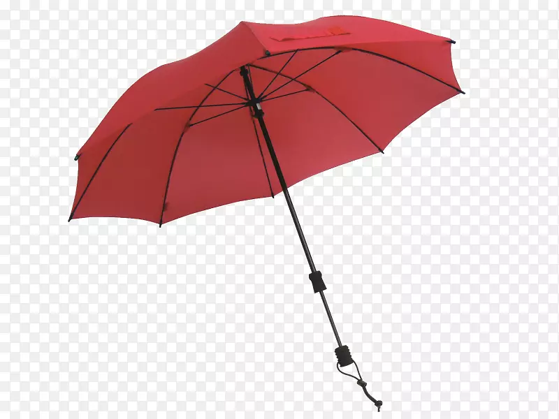 免费带伞的Amazon.com徒步旅行红色雨伞