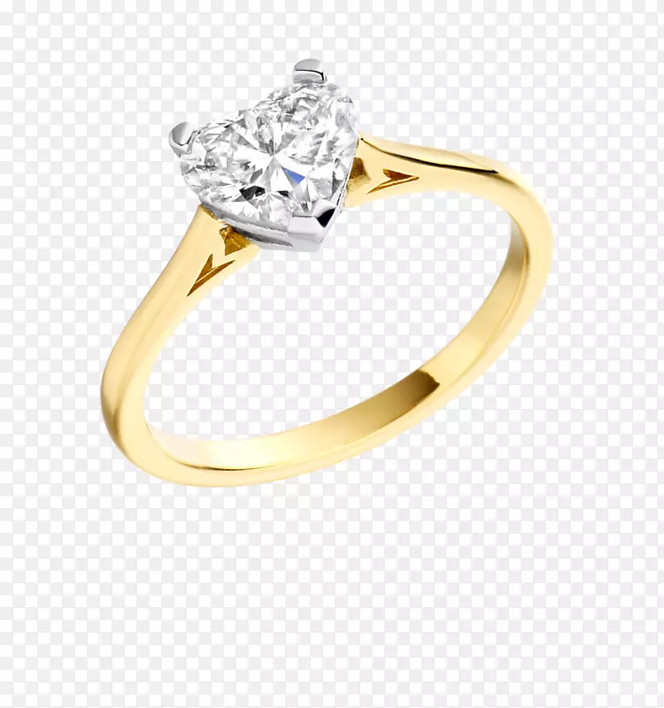 婚戒体珠宝钻石结婚戒指心